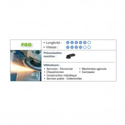 Sidamo 10 Disques Lamelles Lamdisc Conv. D.115x22,23 A 40 Support Fibre Kobleo