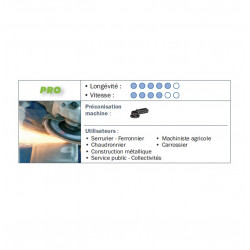 Sidamo 10 Disques Lamelles Lamdisc Conv. D.115x22,23 A 60 Support Fibre Kobleo