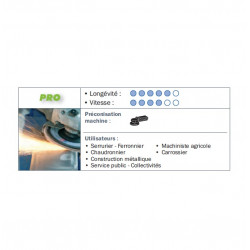 Sidamo 10 Disques Lamelles Lamdisc Conv. D.125x22,23 A 40 Support Fibre Kobleo