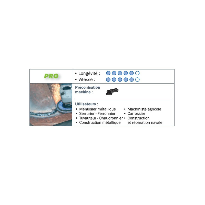 Sidamo 10 Disques Lamelles Lamdisc Convex D.125 X 22,23 Z120 Supp. Fibre Kobleo Sidamo 10 Disques Lamelles Lamdisc Convex D.125 X 22,23 Z120 Supp. Fibre Kobleo