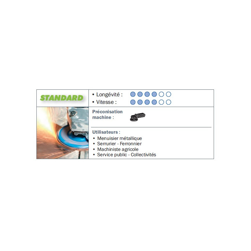 Sidamo 10 Disques Lamelles Lamdisc Plat D.125x22,23 A80 Support Nylon Kobleo Sidamo 10 Disques Lamelles Lamdisc Plat D.125x22,23 A80 Support Nylon Kobleo