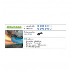 Sidamo 10 Disques Lamelles Lamdisc Plat D.125 X 22,23 Z 60 Supp. Nylon Kobleo