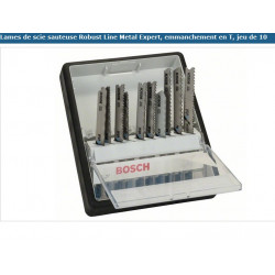 Bosch 10 lames scie sauteuse Métaux Robust Line Metal Expert emmanchement T Kobleo