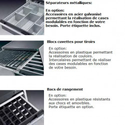 Bott Armoire 6 tiroirsh:1000mm et larg:525mm Bott Kobleo