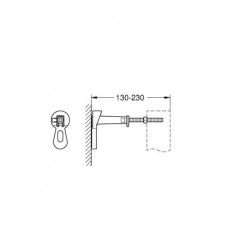 Grohe 2 Equerres murale 130 230 mm Kobleo