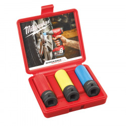 Milwaukee 3 Douilles automobile 4932451568 Shockwave Impact Duty Milwaukee Kobleo