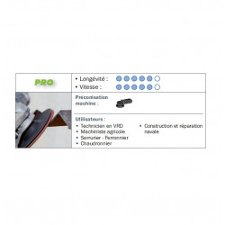 Sidamo 5 Disques semi-flexible Sidaflex D180x22,23mm A 36 corindon Sidamo Kobleo