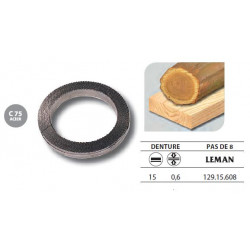 Leman 1 Rouleau de 50 mètres Lame scie à ruban en acier C75 15x06 pas de 8 1 Leman Kobleo