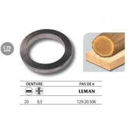 Leman 1 Rouleau de 50 mètres Lame scie à ruban en acier C75 20x05 pas de 6 1 Leman Kobleo