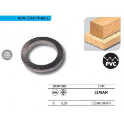 Leman 1 Rouleau de 50 mètres Lame scie à ruban en acier trempé Flexback 6x05 Leman Kobleo