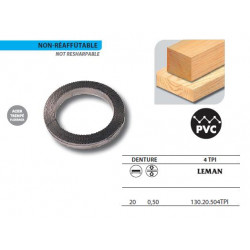 Leman 1 Rouleau de 50 mètres Lame scie à ruban en acier trempé Flexback 20x0 Leman Kobleo