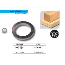 Leman 1 Rouleau de 50 mètres Lame scie à ruban en acier trempé Flexback 20x0 Leman Kobleo