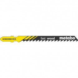Metabo 3 Lames de scie sauteuse «fast wood» HCS 74 / 4,0 mm Kobleo