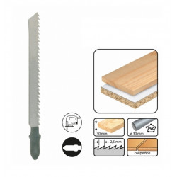 Leman 3 Lame de scie Sauteuse Universelles / 75mm Coupe Fine Pas 25mm Bois Leman Kobleo