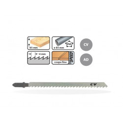 Leman 5 Lame de scie Sauteuse Universelles / 110mm Coupe Fine Pas 4mm Bois Leman Kobleo