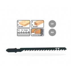 Leman 5 Lame de scie Sauteuse Universelles / 75mm Chantournage Pas 4mm Bois  Kobleo