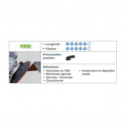 Sidamo 5 Disques semi-flexible Sidaflex D180x22,23mm A 60 corindon Sidamo Kobleo