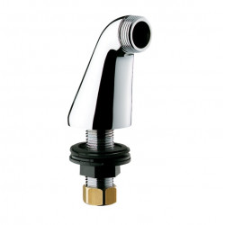 Delabie 2 Raccords colonnettes luxe H.70 mm Diam 14 en laiton chromé Delabie Kobleo