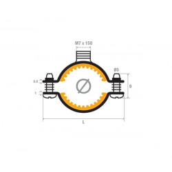 Scell-it 100 Colliers de plomberie CSI14 Atlas D14mm M7x150 Scell-It Kobleo Scell-it 100 Colliers de plomberie CSI14 Atlas D14mm M7x150 Scell-It Kobleo