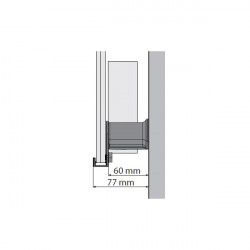 Novellini 4 pièces de fixation murale noir R06SOL1-H Kobleo