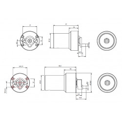 Thirard Adaptateur LAP cylindre double 37 x 46 mm nickelé avec 3 clés Kobleo