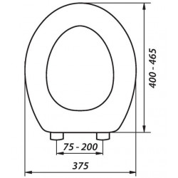 Olfa Abattant Auto Clip Blanc Kobleo