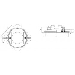 Dolex Accessoire base tournante en acier 310 mm étau de fraiseuse série 600 Dolex Kobleo
