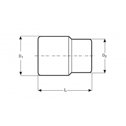 Bahco Adaptateur moleté carré 1/4 pour embout 6 pans 1/4, 27 mm 6973A Kobleo Bahco Adaptateur moleté carré 1/4 pour embout 6 pans 1/4, 27 mm 6973A Kobleo