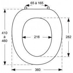 Dubourgel Abbatant Spot Confort 2 Blanc Entraxe 65 à 165 mm Kobleo