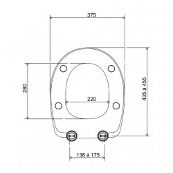 Dubourgel Abbatant Spot Classique Blanc Entraxe 138 à 175 mm 720039 Dubourgel Kobleo