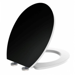 Allibert Abattant WC ultra plat noir brillant KRISTAL Kobleo