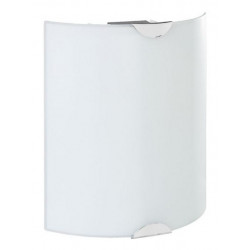 Aric Applique rectangle incurvé Amira Blanc givré E27 60W Kobleo