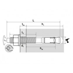 Scell-it 50 Goujons d'ancrage A4-BZ2-10X140 inox A4 M10x140mm Scell-It Kobleo