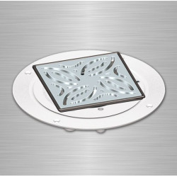 Akw Adaptateur carrelage en acier inoxydable pour bonde de vidage Kobleo