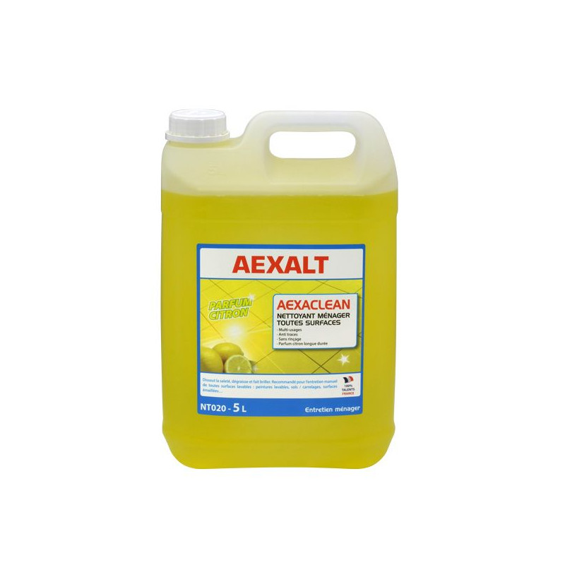 Aexalt AEXACLEAN nettoyant ménager toutes surfaces parfum citron 5 L Kobleo