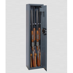 Thirard Armoire à fusils à clés 1250x310x200 mm pour 5 fusils avec 2 clés BRIS Kobleo