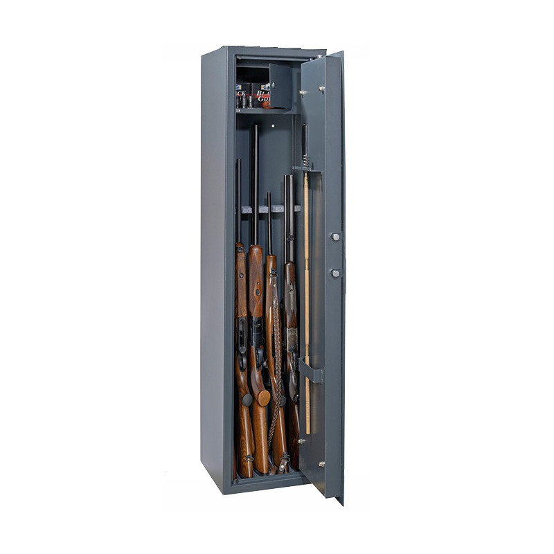 Thirard Armoire à fusils à code modifiable 1450x350x300 mm 5/7 fusils CARDIFF Kobleo Thirard Armoire à fusils à code modifiable 1450x350x300 mm 5/7 fusils CARDIFF Kobleo