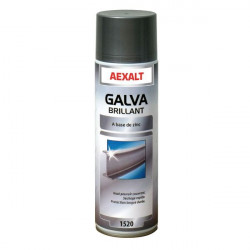Aexalt Aérosol galva brillant 650ml à base de zinc pur et d'aluminium Aexalt Kobleo