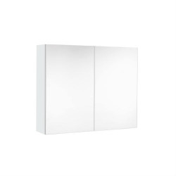 Allibert Armoire de toilette 60 cm 2 portes miroir 2 étagères blanc alpin brill Kobleo