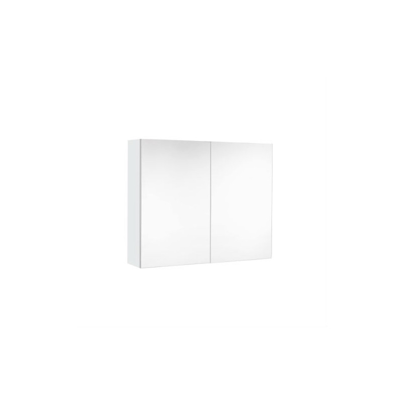 Allibert Armoire de toilette 60 cm 2 portes miroir 2 étagères blanc alpin brill Kobleo