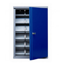 Kupper Armoire murale 1 porte et 18 boites de rangement Bleu marine Kobleo