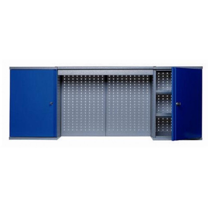 Kupper – Armoire 2 portes et 3 étagères 91cm110cm45cm - Bleu marine