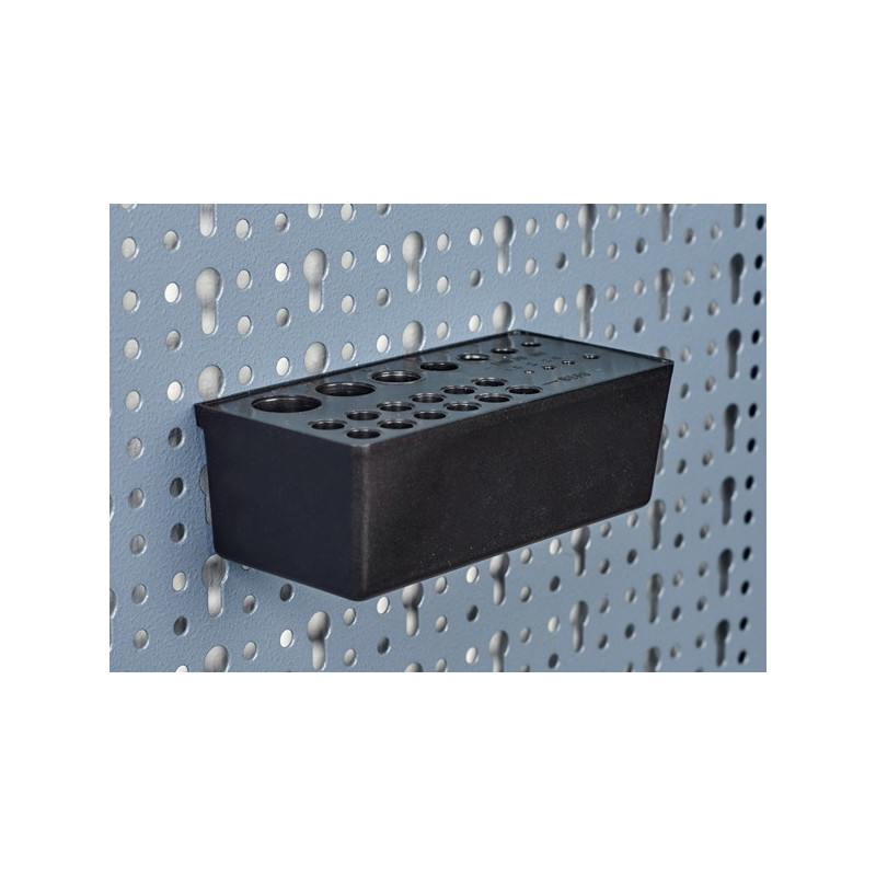 Kupper Bac 23 trous pour embouts de vissage clés 6 pans Kupper Kobleo Kupper Bac 23 trous pour embouts de vissage clés 6 pans Kupper Kobleo