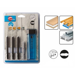 Leman Assortiment 10 Lames Scie Sauteuse Attach.T Kobleo