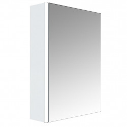 Allibert Armoire toilette éclairante 50cm 1 porte miroir 2 étagères blanc Stell Kobleo
