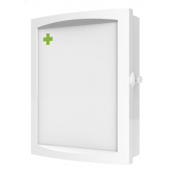 Allibert Armoire de toilette 37 cm 1 porte pivotante 3 étagères en résine Blanc Kobleo