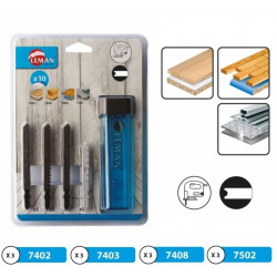 Leman Assortiment 10 Lames Scie Sauteuse Attach.U Kobleo