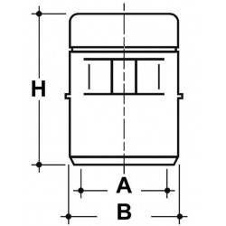 Regiplast Aérateur à membrane PVC Diam 40 mm Kobleo
