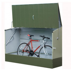 Trimetals Abri vélos vert en métal 1,96x0,89x1,33 m ABRIVELOS_VERT Kobleo
