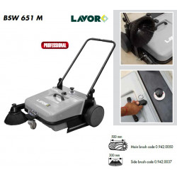 Lavor Balayeuse mécanique 500mm 30L BSW 651 M Kobleo Lavor Balayeuse mécanique 500mm 30L BSW 651 M Kobleo